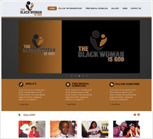 Black Woman of God Charity Web Design