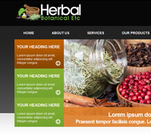 Herbal Botanical Web Design