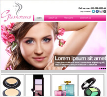 Glamorous Cosmetic Web Design