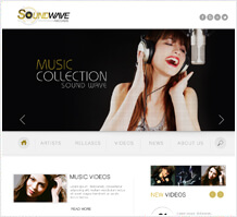 SoundWave Music Web Design